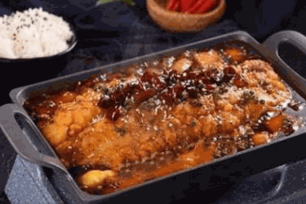 虞美味无骨烤鱼饭